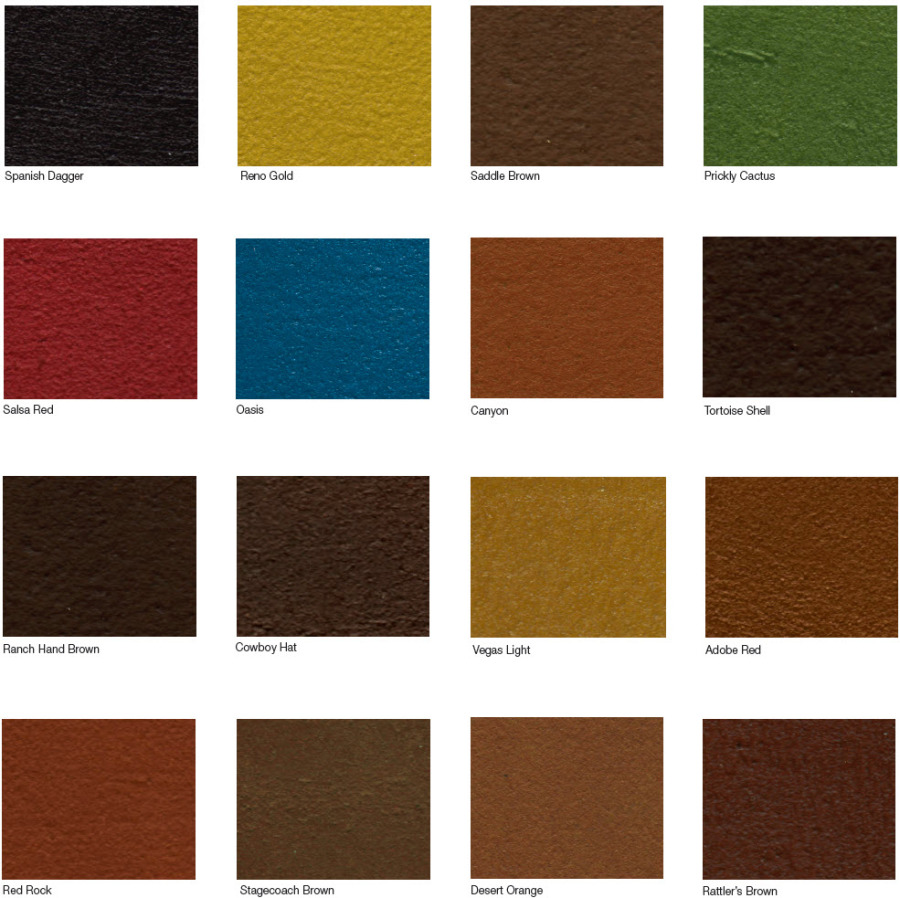 Stained Concrete Colors Chart